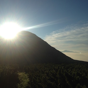 石垣山からの朝日