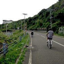 天売島内サイクリング