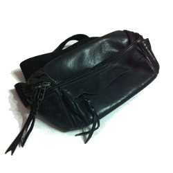 レザーウエストバッグ